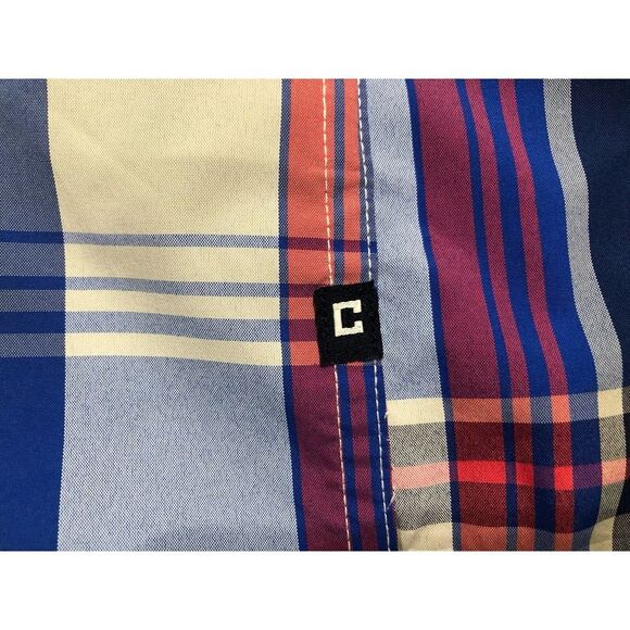 Chaps short sleeveplaid shirt medium button down - Picture 7 of 9